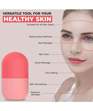 Buy Ice Roller for Face & Neck - Reduce Puffy Eyes | Reusable Facial Beauty Tool for Glowing Skin - Multi Colour - Buy Online on GoSupps.com