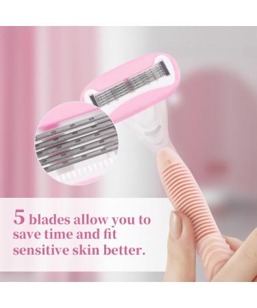 2Pcs Disposable Razors for Women 2 Count a Smooth Shave Hair Removal Designed Pink - Buy Online on GoSupps.com