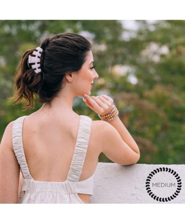 TELETIES Medium Hair Clip - Spring Collection | Strong Grip Claw Clip for Women - Peppermint Color - Buy Online on GoSupps.com