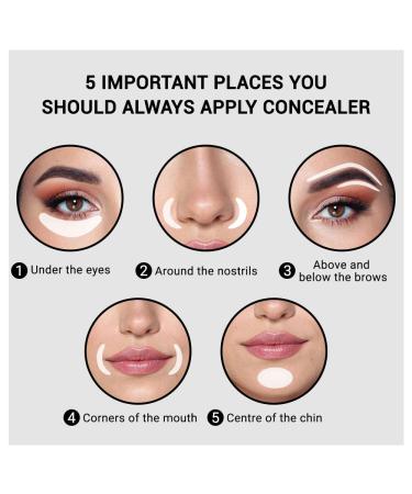 2Pcs Hydrating Liquid Concealer Serum | Lightweight Warm Peach Cream | Oil-Free Moisturizing Foundation | Tattoo Cover Up Waterproof - BEIGE - Buy Online on GoSupps.com
