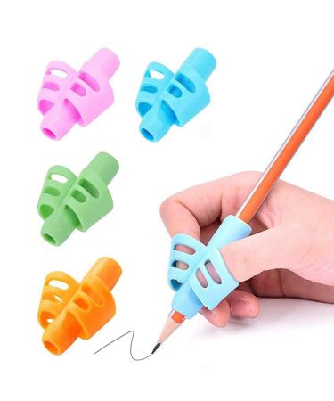 Plabbdpl 4 pieces writing aid for children writing aid for pen Children's pen holder learning aid handle handle children pen holder pencil holder writing aid handle posture child
