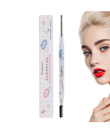 Eyebrow Pencil Eyebrow Makeup | Eyebrow Makeup for Strong Shape and Silky Color Double Head Design Eyebrow Pencil for Parties and Daily Use Pochy 05 Gray Brown