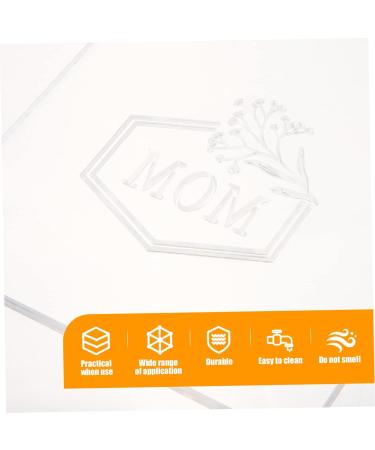 Cake Mold Powder Fondant Stamp I Love You Mom Cookie Stamp Candy Stamp Crystal Decor Embossing Tool Crystal Candy Cookie Stamp Embosser Decorative Party Mother Pp Three-Dimensional 11.7x11cm As Shown - Buy Online on GoSupps.com