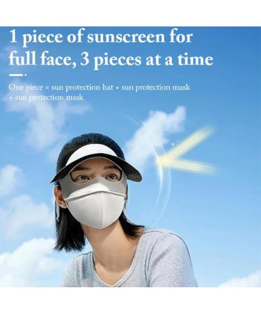 Ice Silk Vinyl Full Face Sunscreen Mask Ice Silk Vinyl Mask Anti-Uv Face Cooling Mask for Outdoor Cycling Sunscreen Hat 2E - Buy Online on GoSupps.com