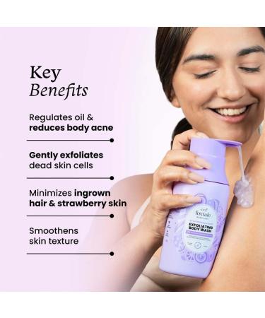 SOFTIZ Fox-Tale Exfoliating Body Wash With Zinc Pca|Reduces Body Acne Strawberry Skin |Smoothens Uneven Texture In 28 Days|Body Wash Men & Women|Exfoliating Shower Gel 2% | 250-Ml - Buy Online on GoSupps.com