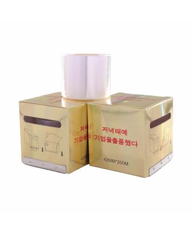 3pcs Eyelash Remover Clear Plastic Wrap for Professional Use | False Eyelashes Extension Tool | 42mm x 200m - Buy Online on GoSupps.com