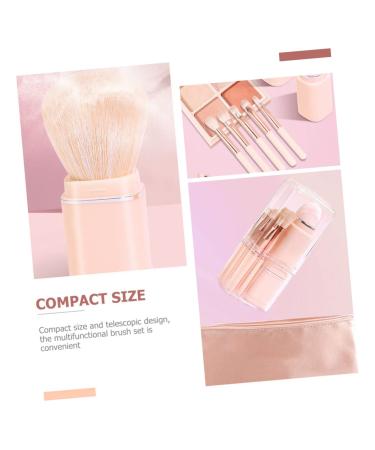 Minkissy 8 in 1 Dual Ended Makeup Brush Set - Travel-Friendly Pink Cosmetic Brushes for Foundation & Lipstick - Buy Online on GoSupps.com