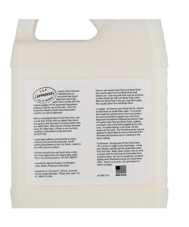 Buy White 32 Oz Liquid Latex Body Paint - Ammonia Free Odorless Easy Application for Cosplay & Monster Makeup - Buy Online on GoSupps.com