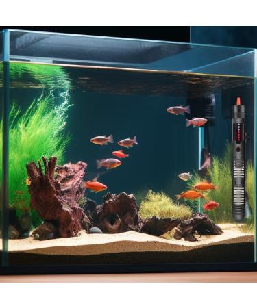 CEWROM 100W Adjustable Aquarium Heater | Thermostat for 40-60L Fish Tanks | Suction Cup Heating Rod - Buy Online on GoSupps.com