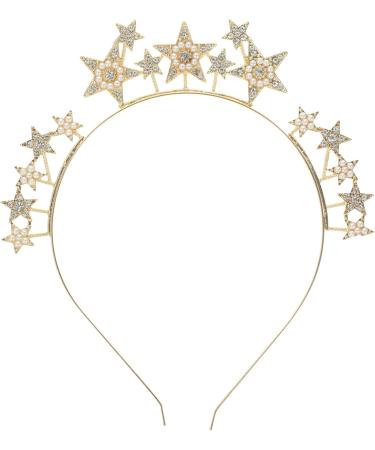 Hair Accessories Crown Headbands Star Headpiece for Women Goddess Headpiece for Women Gold Accessories for Women Goddess Headband Birthday Accessories for Women Alloy Fashion - Buy Online on GoSupps.com