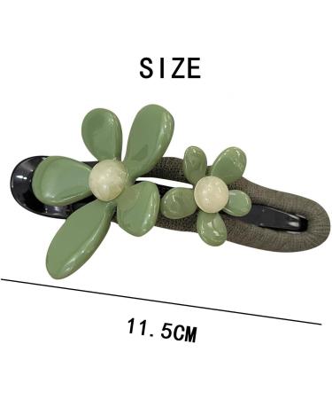Retro Flower Duckbill Straight Clips Cute Matte Flat Hair Claw Clips Flower Flat Hair Clips Non-Slip Cute Duck Billed Flat Claw Clips Decorative Hair Clips for Thin Thick Hair(MIX-6PCS) - Buy Online on GoSupps.com