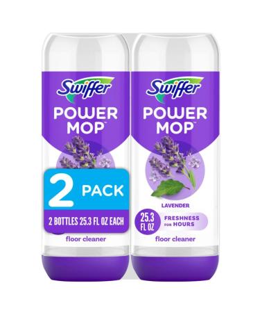 Swiffer PowerMop Floor Cleaning Solution with Lavender Scent .75L 2 Pack