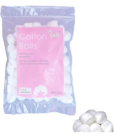 Cotton Wool Balls - Baby Cotton Balls | Reusable Makeup Remover Cotton | 100 Or 200 Makeup Cleaning Tool Absorbent Lightweight for Household Needs Skin Prep Wound Cleansing Everyday Use 1. About 100 Grains (About 0.5 Grams) - Buy Online on GoSupps.com