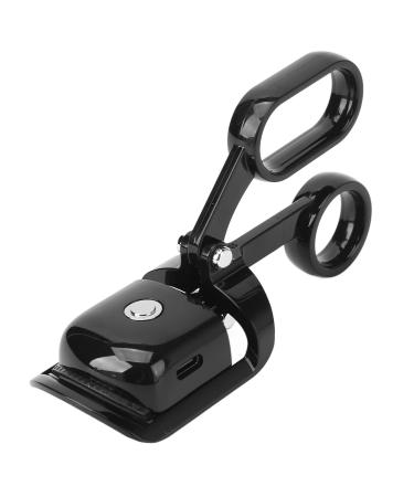 Qukaim Heated Lash Curler Electric Heated Eyelash Curler 3 Gears Temperature Control Portable USB Mini Lash Curler Black