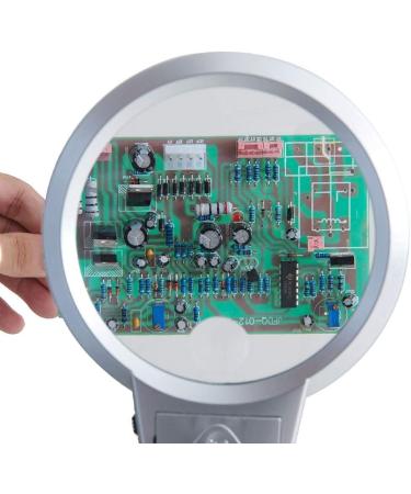 Magnifying Glasses for Hobbies Reading Magnifier Large Magnifying Glass Bracket 10X 20X Desktop Magnifying Glass with LED Giant Lens Hand Free Amplification with Light Reading Check Welding Needle R - Buy Online on GoSupps.com