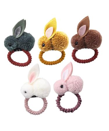 FRCOLOR 1pc Hair Ties Kids Hair Ribbons for Girls Scrunchies for Girls Hair Ties for Kids Girl Hair Tie Kids Hair Tie Rabbit Hair Tie Ponytail Holder Hair Rope Child Bracket Elastic medium As Shown