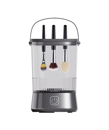 Makeup Brushes Cleaner Electric Cosmetic Brush Cleaner Beauty Blending Cleaners Automatic Spinning Makeup Brush Cleaner Advance Technology for All Size Makeup Brushes Black