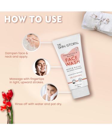 Pore Cleansing Face Wash | French Clay & Rosehip Oil | Oil Control & Impurity Removal | Paraben Free | 100ml - Buy Online on GoSupps.com