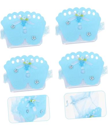 BUTIFULSIC 12pcs Candy Bag Baby Products Packing Pouch Linen Wrappers Bag European Style Bride 7.5X4.5X13 Blue - Buy Online on GoSupps.com
