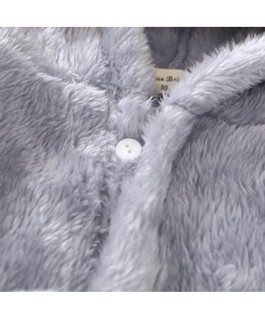 Shop Miyanuby Soft Flannel Bathrobe for Boys & Girls - Cute Animal Hoodie 4-5 Years Gray Rabbit - Perfect Gift & Homewear - Buy Online on GoSupps.com