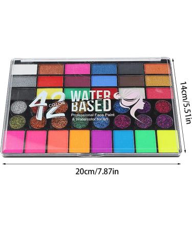  Yhsioaklo Face Makeup | Face Makeup with 42 Colors and Cream - Face and Body Paint for Men and Women for Parties Theater and Costumes - Buy Online on GoSupps.com