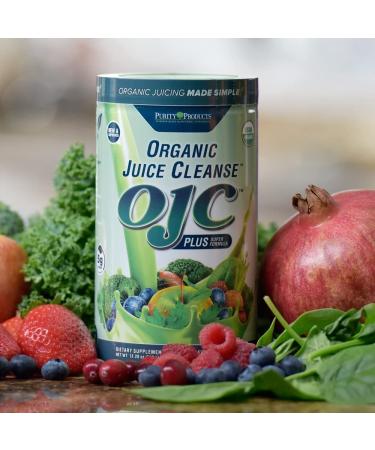 Certified Organic Juice Cleanse OJC Plus Berry Surprise - 30+ Organic Veggies and Fruits - Promotes Energy & Digestive Function - 5g Fiber - 12.28oz - 30 Servings - Buy Online on GoSupps.com