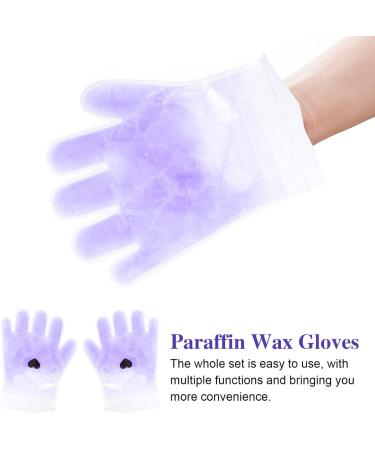 FOMIYES 2 Pairs Lavender Hand Wax Set Beauty Hand Wax Cover Paraffin Wax Dry Skin Socks Wax Hand Cover Gloves Spa Wax Cover Gel Socks The Mitten Mittens Care Pe Bag Nursing Supplies Purple - Buy Online on GoSupps.com