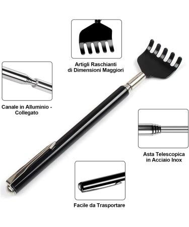 Xanewza 4-Piece Portable Back Scratcher & Massager - Telescopic Bear Paw Design for Ultimate Relief - Buy Online on GoSupps.com