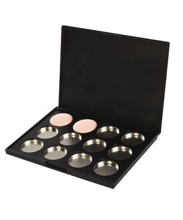 12 Grid Pots Empty Magnetic Eyeshadow Pigment Aluminum Palette Tin Pan