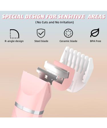 Buy Electric Shaver Razors for Women - 3 in 1 Waterproof Bikini Trimmer & Painless Facial Hair Removal - Smooth Wet & Dry Use - Hot Pink - Buy Online on GoSupps.com