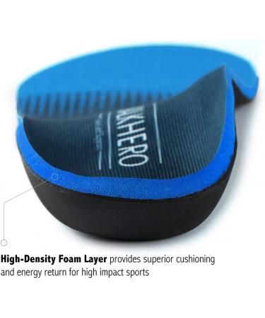 Plantar Fasciitis Insoles - Arch Supports for Flat Feet & High Arch Pain Relief | Blue, Men's 6-6.5/Women's 8-8.5 - Buy Online on GoSupps.com