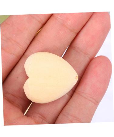Safigle 200 Stk Peach Cherz Bear Spacer Beads | Rustic Wooden Heart-Shaped Pearls for DIY Accessories | Perfect for Children's Crafts - Buy Online on GoSupps.com