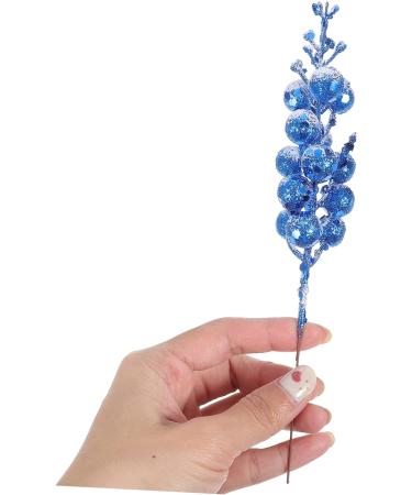 RORPOIR 10pcs Christmas Imitation Berries Christmas Stuffers Artificial Berry Christmas Fake Berry Curly Blue 19X5X5CM - Buy Online on GoSupps.com