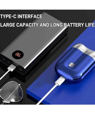 2024 New Upgrade Pocket Shaver USB Mini Shavers for Men IPX6 Waterproof Compact Electric Shaver Electric Mini Portable Razor Double Head Razor for Home Car Travel (Gray) - Buy Online on GoSupps.com