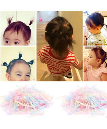 Buy Mini Hair Ties 1000 Pack Colorful Rubber Bands for Girls | Elastic Hair Ties for Daily Hairstyles - Buy Online on GoSupps.com
