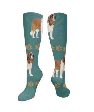 Saint Bernard Barrel compression socks for women and men circulation 15-20 mmHg is the best support for sporty running cycling