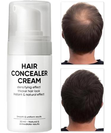  Nuhjytgf Concealer Cream for Hair Waterproof Coverage 30ml Black Scalp Coverage Solution Bald Spot Corrector Sweat Resistant and Natural Look For Use - Buy Online on GoSupps.com