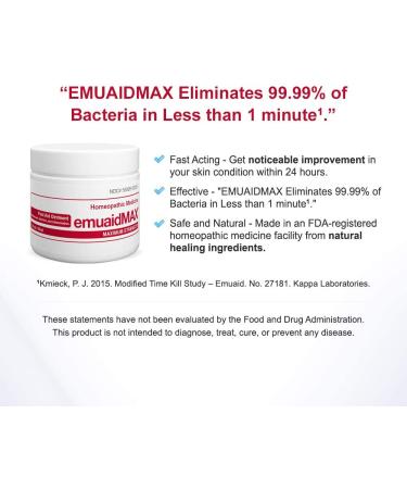 EMUAIDMAX Ointment - Maximum Strength Eczema Cream for Athletes Foot, Psoriasis, Jock Itch, Rash, Shingles & Skin Yeast Infection - Buy Online on GoSupps.com