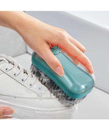 Shakven Soap Dispenser Brush | Safe Dishwashing Brush - Kitchen Scrubber Brush Multifunctional Dishwashing Brush Shoe Brushes for Clothes Dishes Red - Buy Online on GoSupps.com
