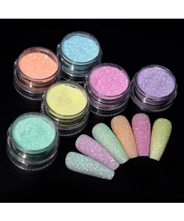 Shop Gzmayuen Glitter Powder for Nails - 18 Color Sugar Effect Shimmering Glitter Set for Stunning Nail Art | International Shipping Available - Buy Online on GoSupps.com
