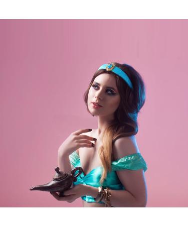 Women Princess Costume Accessories Headband Hair Ties Girls Dress Up Halloween Cosplay Party Supplies Blue - Buy Online on GoSupps.com