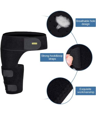 Adjustable Groin Support Bandage | Compression Cuffs for Thighs | Relieve Muscle Pain & Sports Injuries - Buy Online on GoSupps.com
