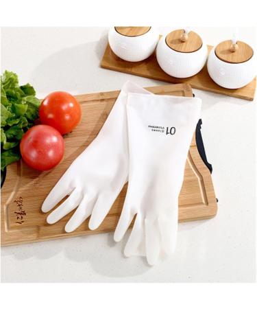 Female Waterproof Rubber Latex Dishwashing Gloves Kitchen Durable Cleaning Housework Chores Dishwashing Tools (Color : Blank Size : Small) - Buy Online on GoSupps.com