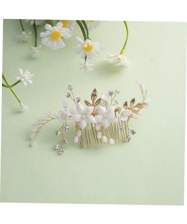 HAPINARY Bridal Headwear Hair Side Comb Flower Hair Comb Hair Accessories for Women Hair Accessories for Flower Hair Accessories Bride Headpiece Girl Headpiece Side Comb for Hair - Buy Online on GoSupps.com