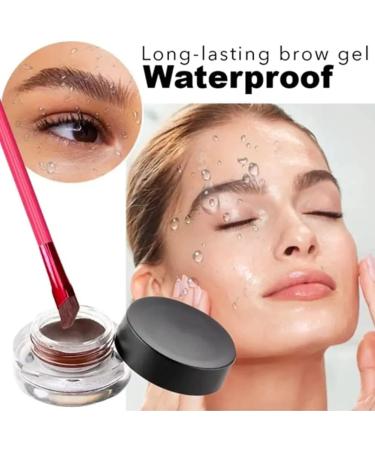 Eyebrow Care Kit 4d Laminated Waterproof Multi Function Eyebrow Brush for Women Hair Stroke Ultra-Brow Brush with Eyebrow Cream Sweat-proof Long-Lasting Not Easy to Remove Makeup(Light Brown+Dark B Light Brown+dark Brown - Buy Online on GoSupps.com