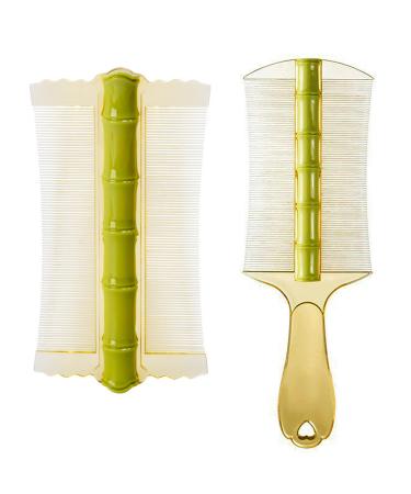 Lot de 2 peignes dents fines double face pour pellicules psoriasis poux - limination des puces et des cheveux emm l s