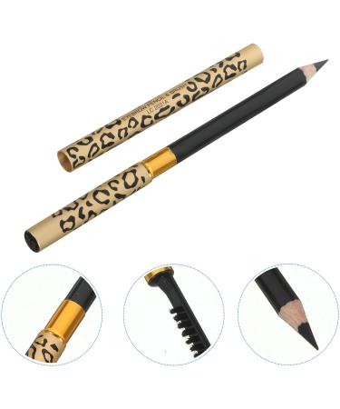 2 pi ces Crayon Sourcils L opard Noir avec Brosse Multifonction Couleur Naturelle et Application Lisse pour Maquillage Professionnel et Usage Personnel - Buy Online on GoSupps.com
