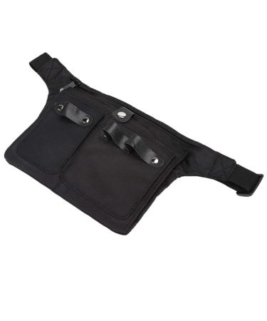 Multi-Functional Portable Scissors Waist Bag & Hairdressing Tool Storage - Ideal for Combs & Clips - Black - Buy Online on GoSupps.com