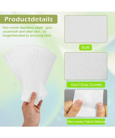 100 Fleece Wax Strips for Hair Removal - Warm Wax Strips for Face & Legs | High-Quality Depilation Wax Paper - Buy Online on GoSupps.com