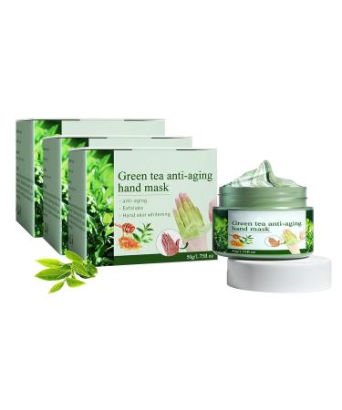 Moisturizing and Nourishing Exfoliating Hand Mask, Hand Mask, Green Tea Hand Wax, Callus Removal, Rejuvenation and Firming Paraffin Wax for the